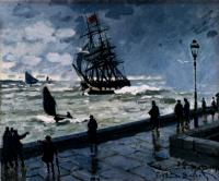 Monet, Claude Oscar - The Jetty At Le Havre, Bad Weather
